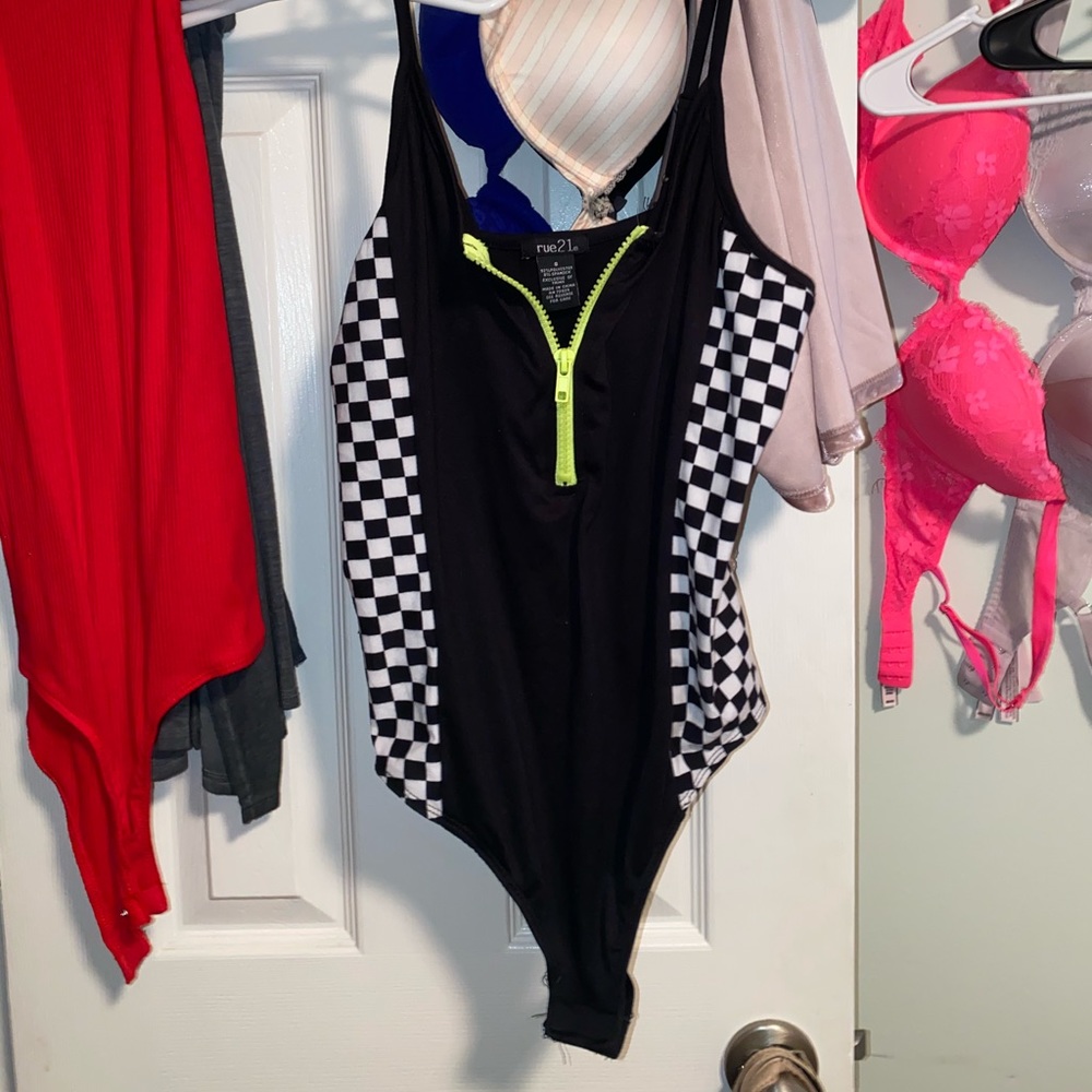 Checkered Bodysuit
